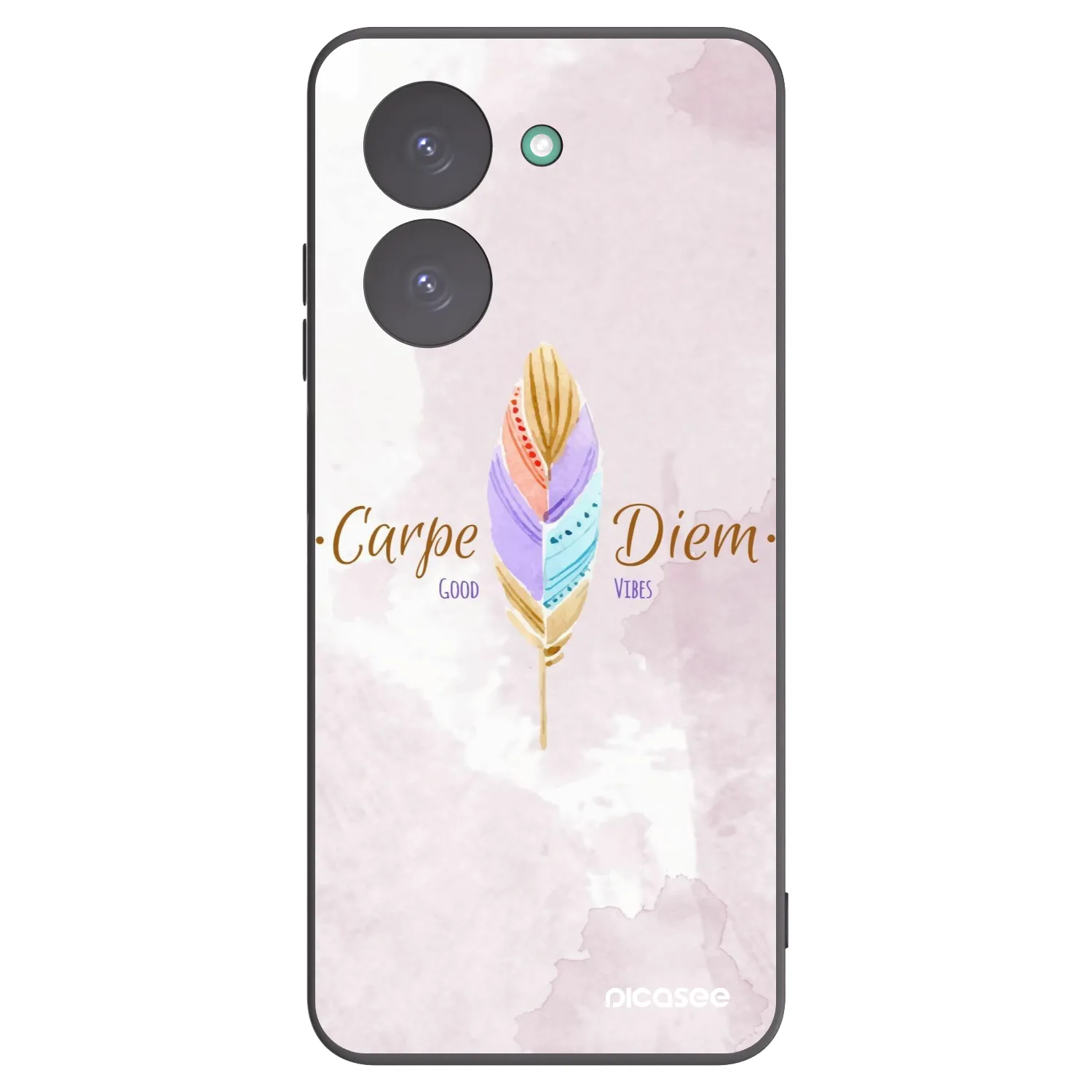 Picasee silikonowe czarne etui na Xiaomi Redmi A5 - Carpe Diem