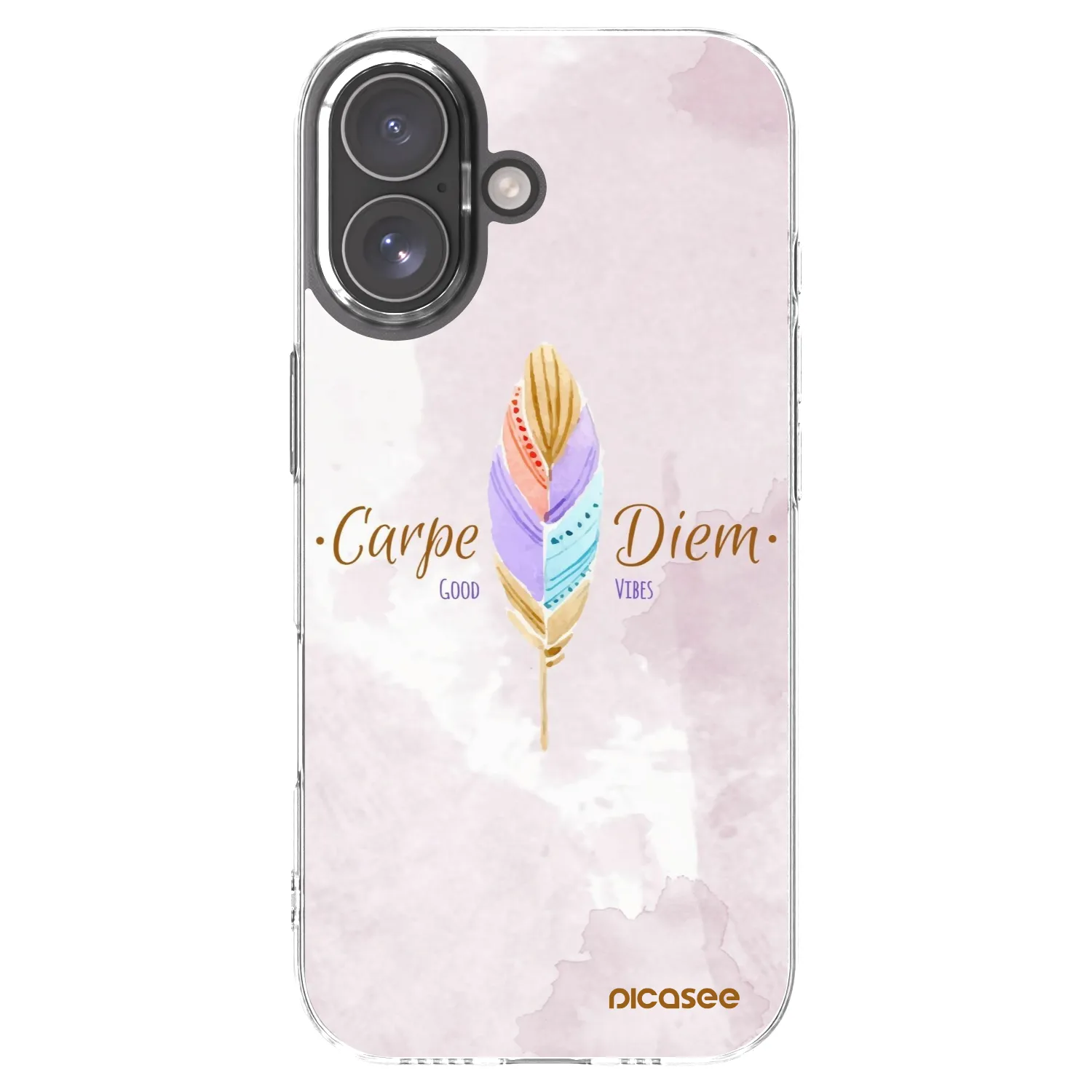 Picasee silikonowe przeźroczyste etui na Apple iPhone 17 - Carpe Diem