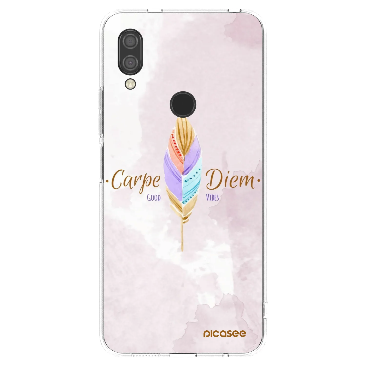 Picasee silikonowe przeźroczyste etui na Xiaomi Redmi 7 - Carpe Diem