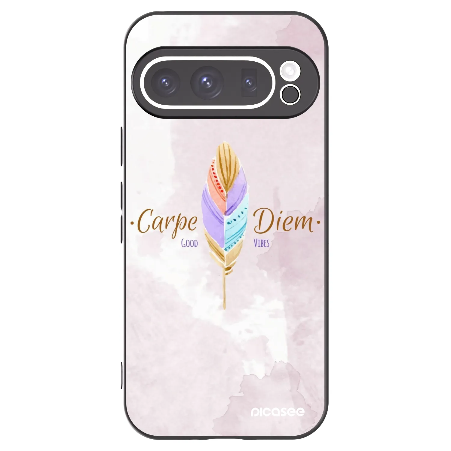 Picasee silikonowe czarne etui na Google Pixel 9 Pro XL - Carpe Diem