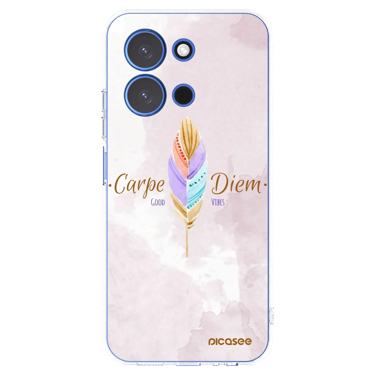 Picasee silikonowe przeźroczyste etui na Xiaomi Redmi 15C 4G - Carpe Diem