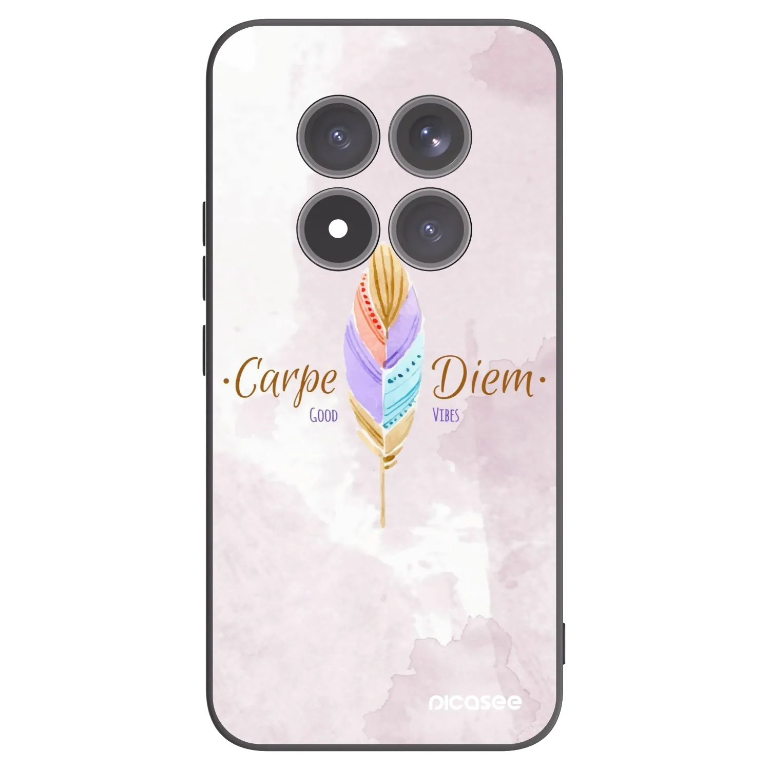 Picasee silikonowe czarne etui na Xiaomi Redmi Note 15 Pro+ - Carpe Diem