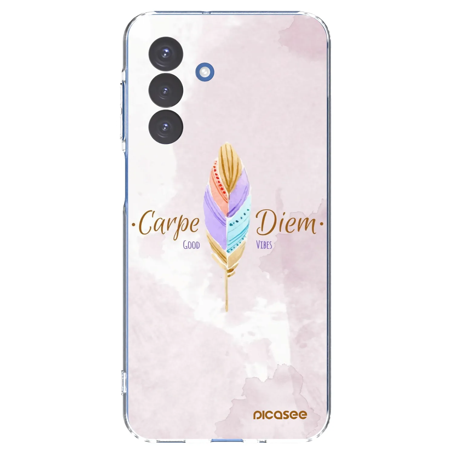Picasee silikonowe przeźroczyste etui na Samsung Galaxy A17 5G - Carpe Diem