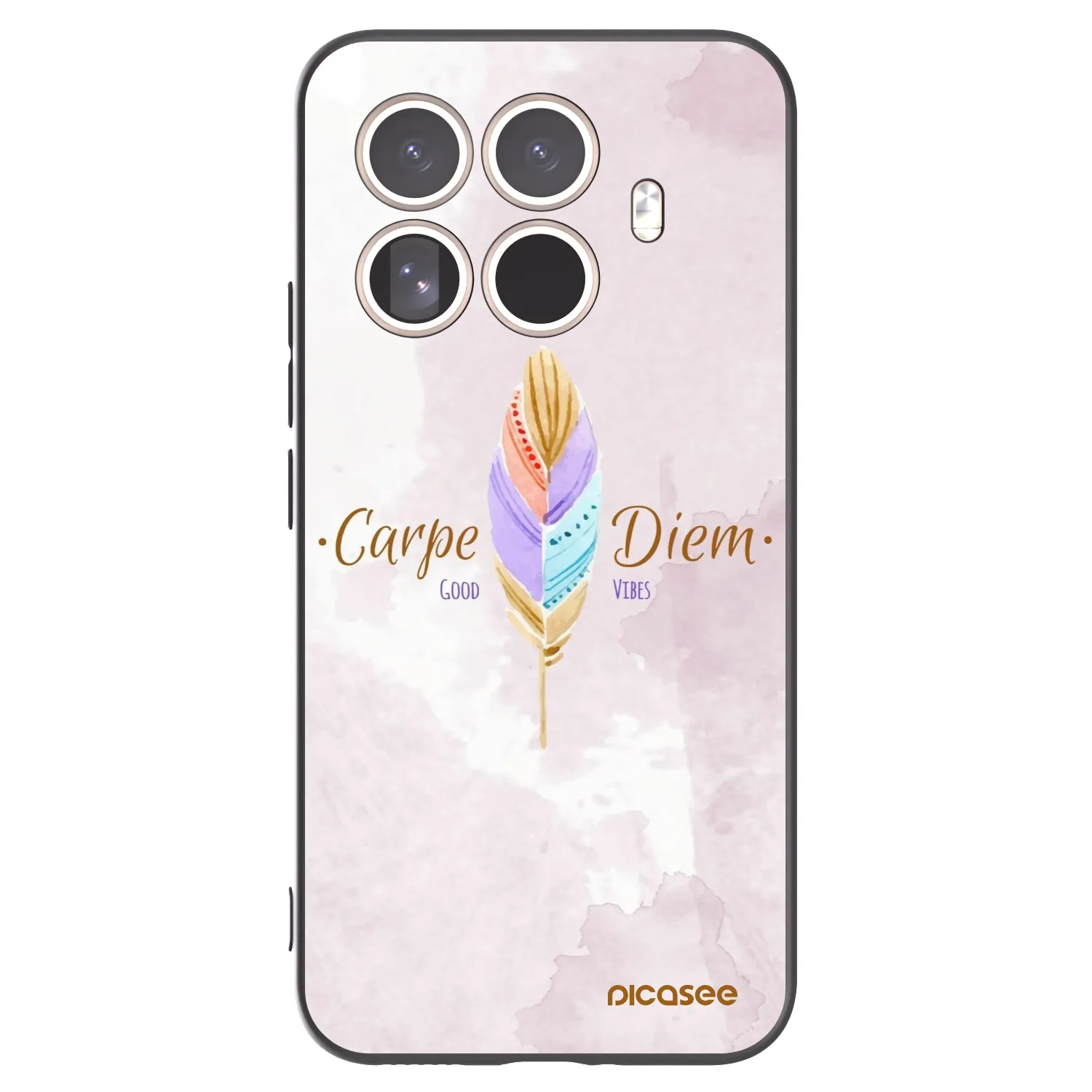 Picasee silikonowe czarne etui na Xiaomi 15T Pro - Carpe Diem