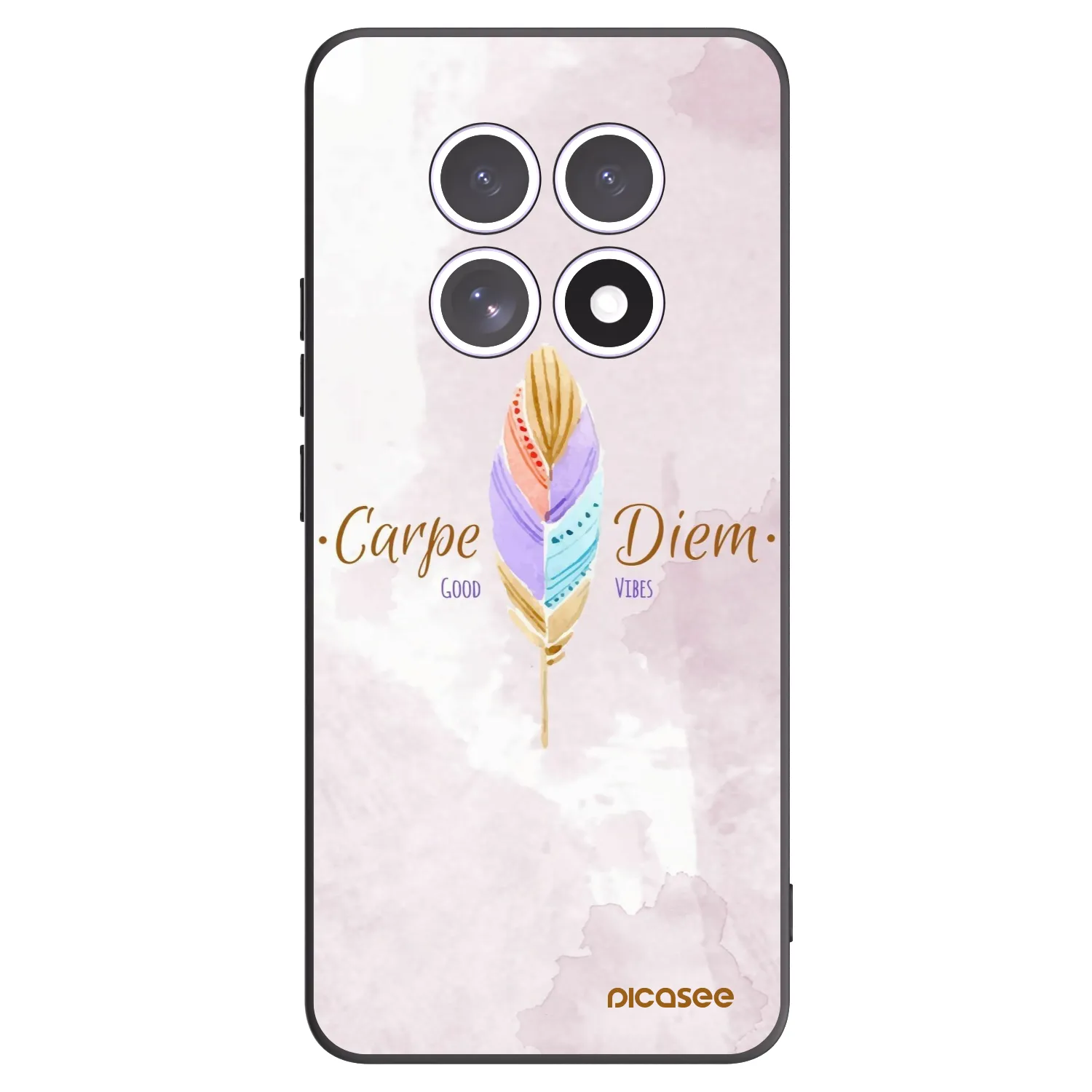 Picasee silikonowe czarne etui na Xiaomi Redmi Note 15 - Carpe Diem