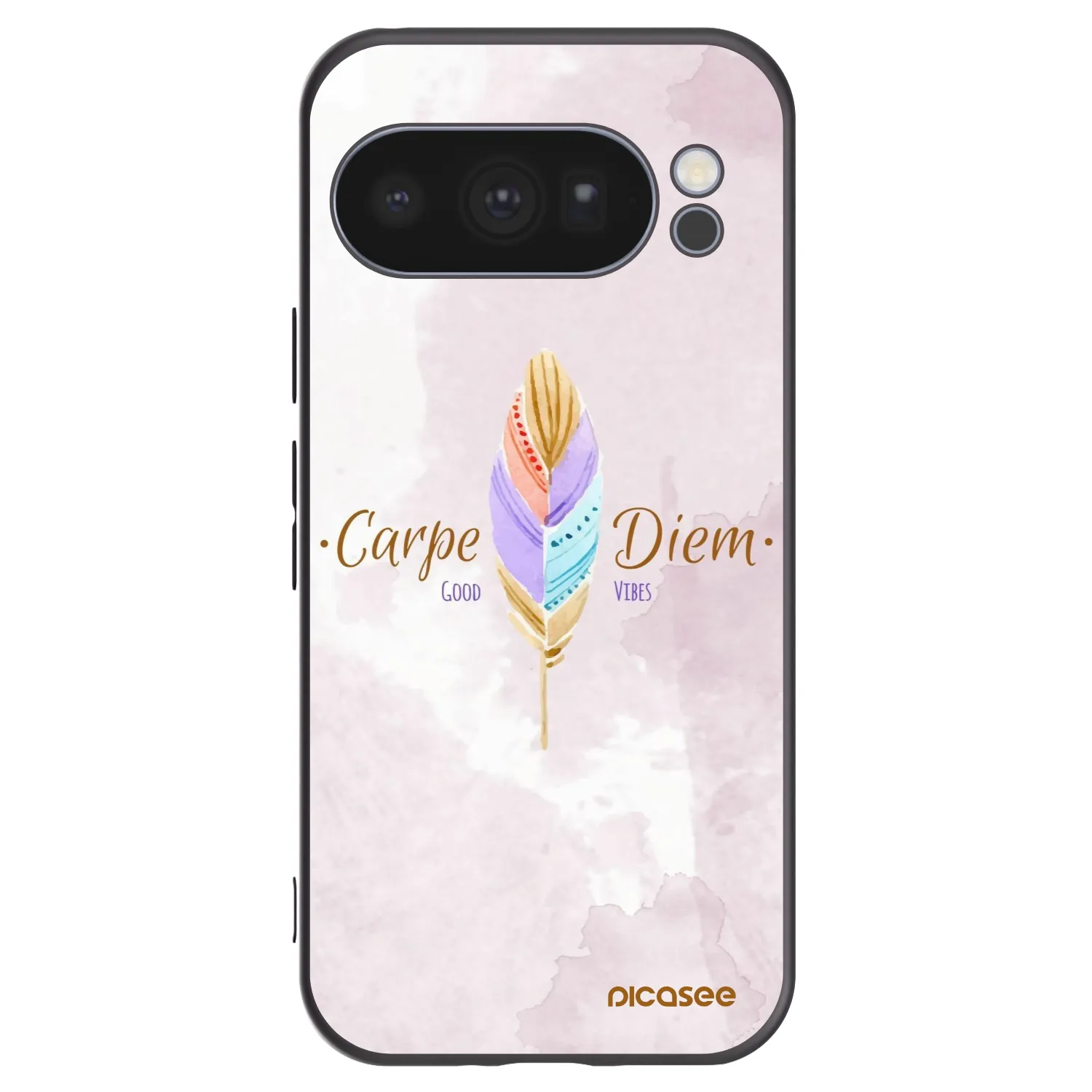 Picasee silikonowe czarne etui na Google Pixel 10 Pro - Carpe Diem
