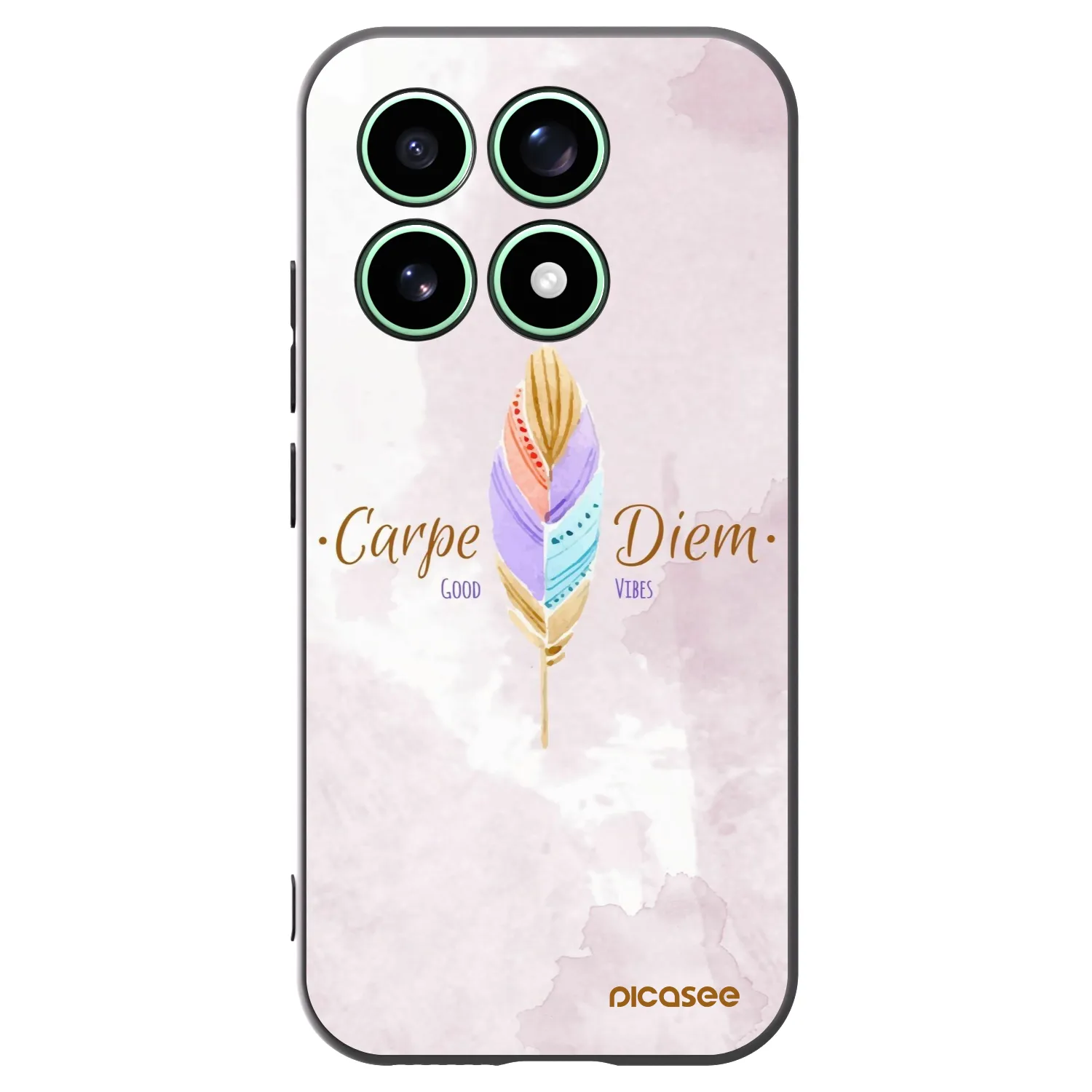 Picasee silikonowe czarne etui na Xiaomi 17 - Carpe Diem