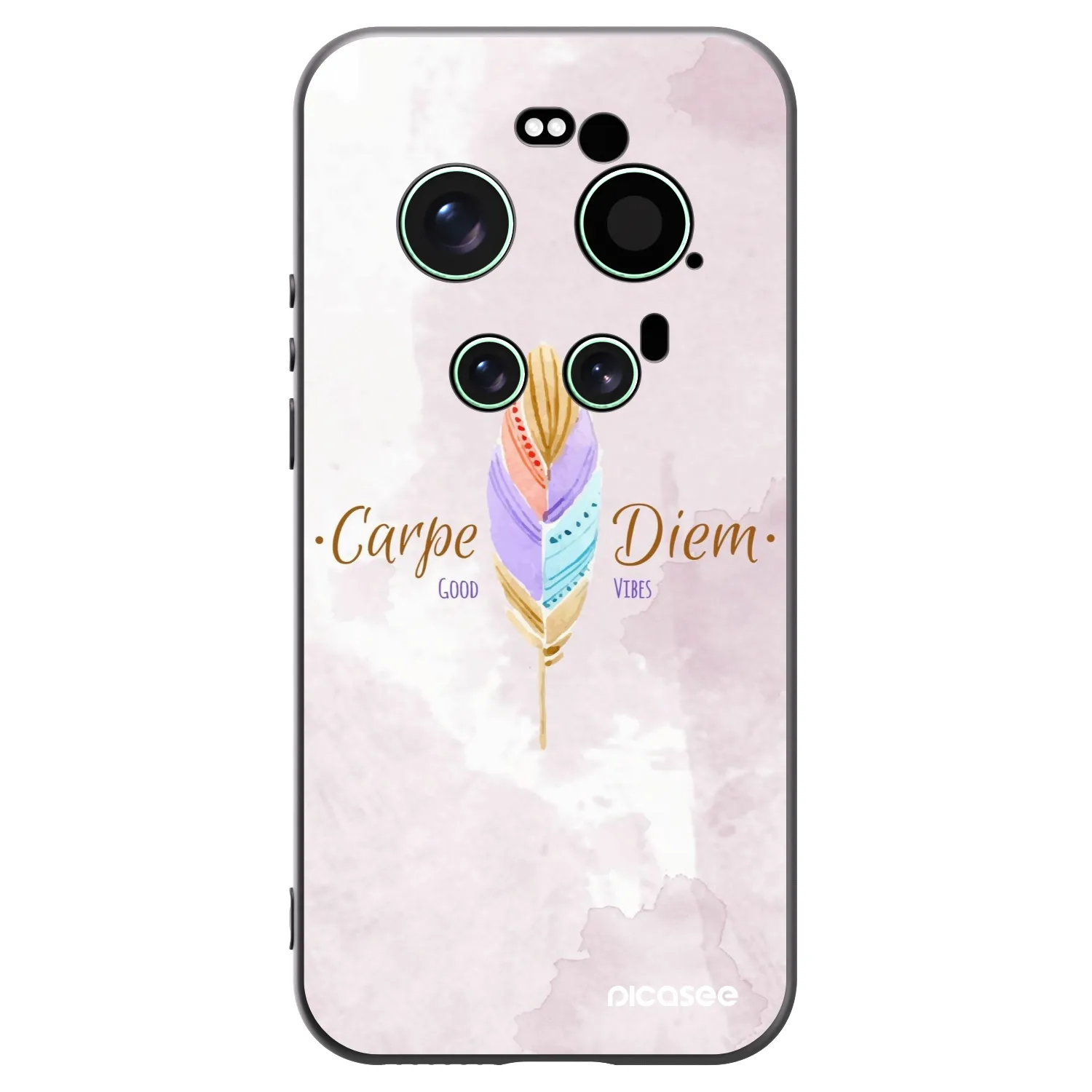 Picasee silikonowe czarne etui na Xiaomi 17 Ultra - Carpe Diem