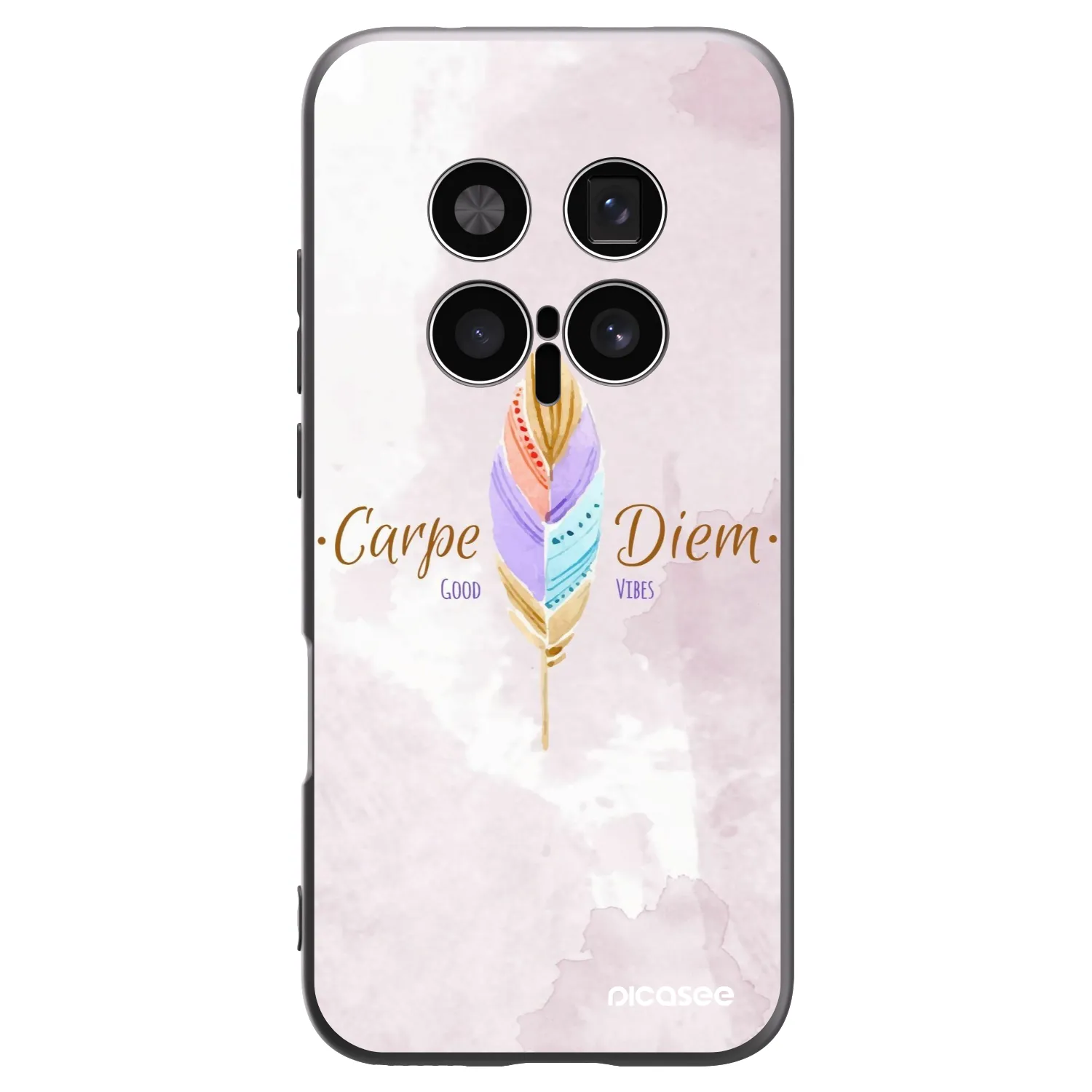 Picasee silikonowe czarne etui na Honor Magic8 Pro 5G - Carpe Diem