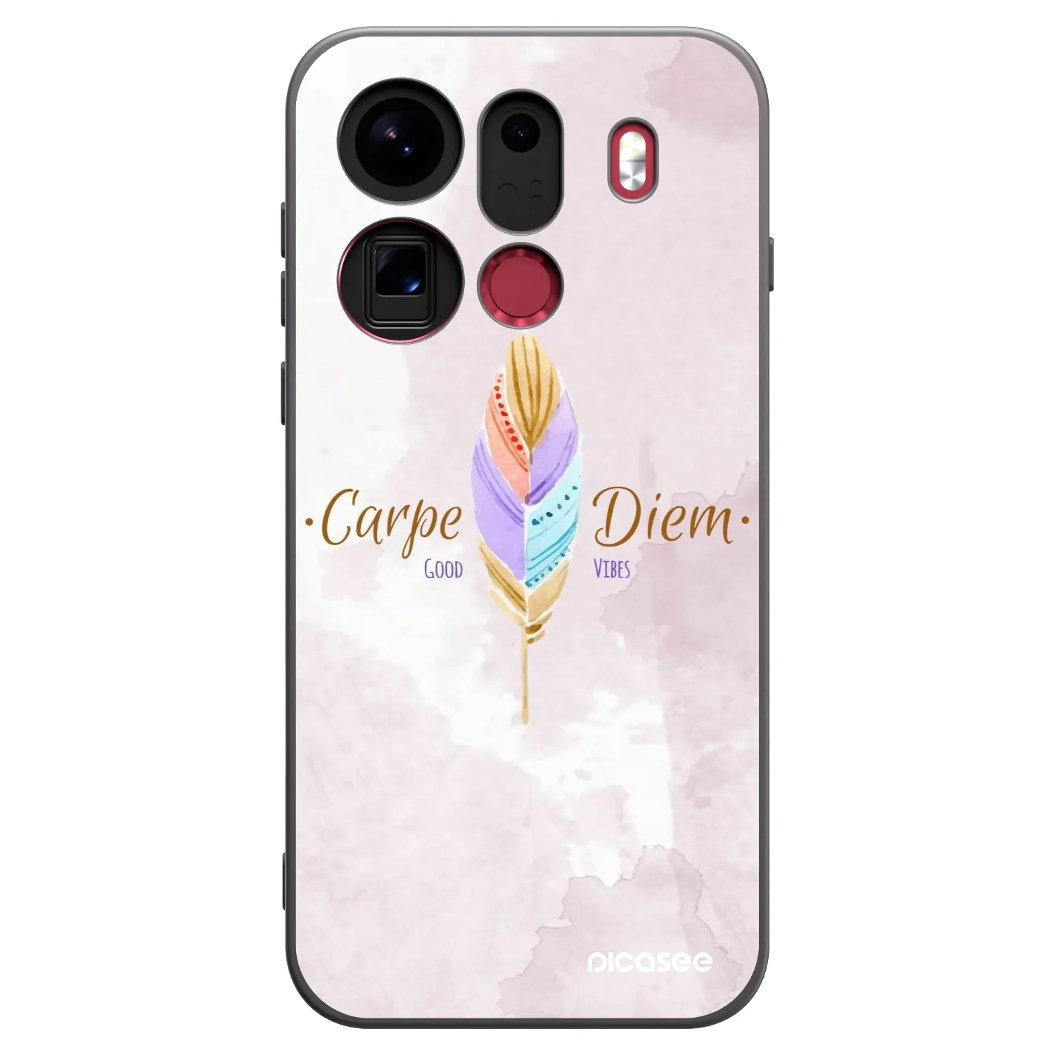 Picasee silikonowe czarne etui na OPPO Find X9 Pro - Carpe Diem