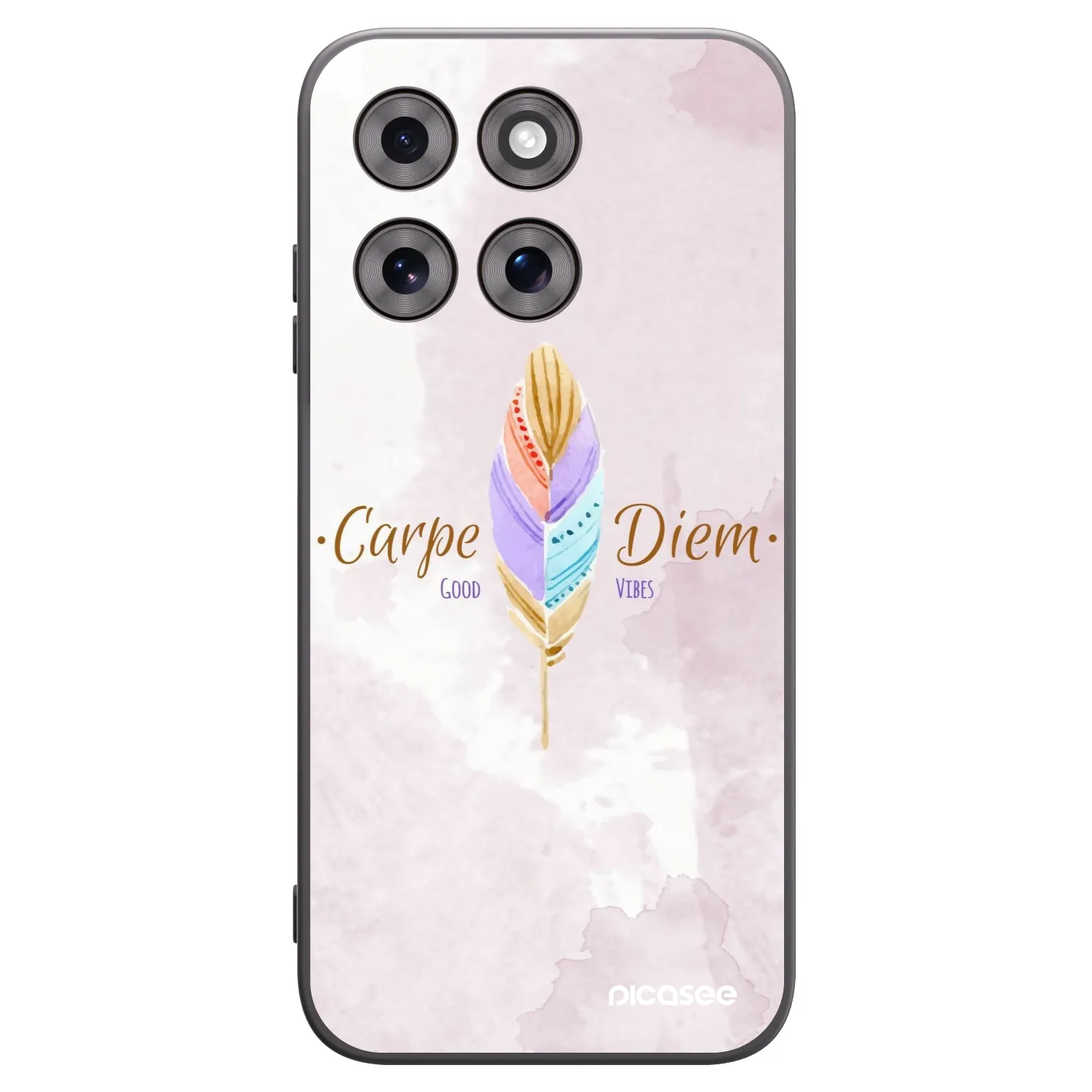 Picasee silikonowe czarne etui na Motorola Moto G77 - Carpe Diem