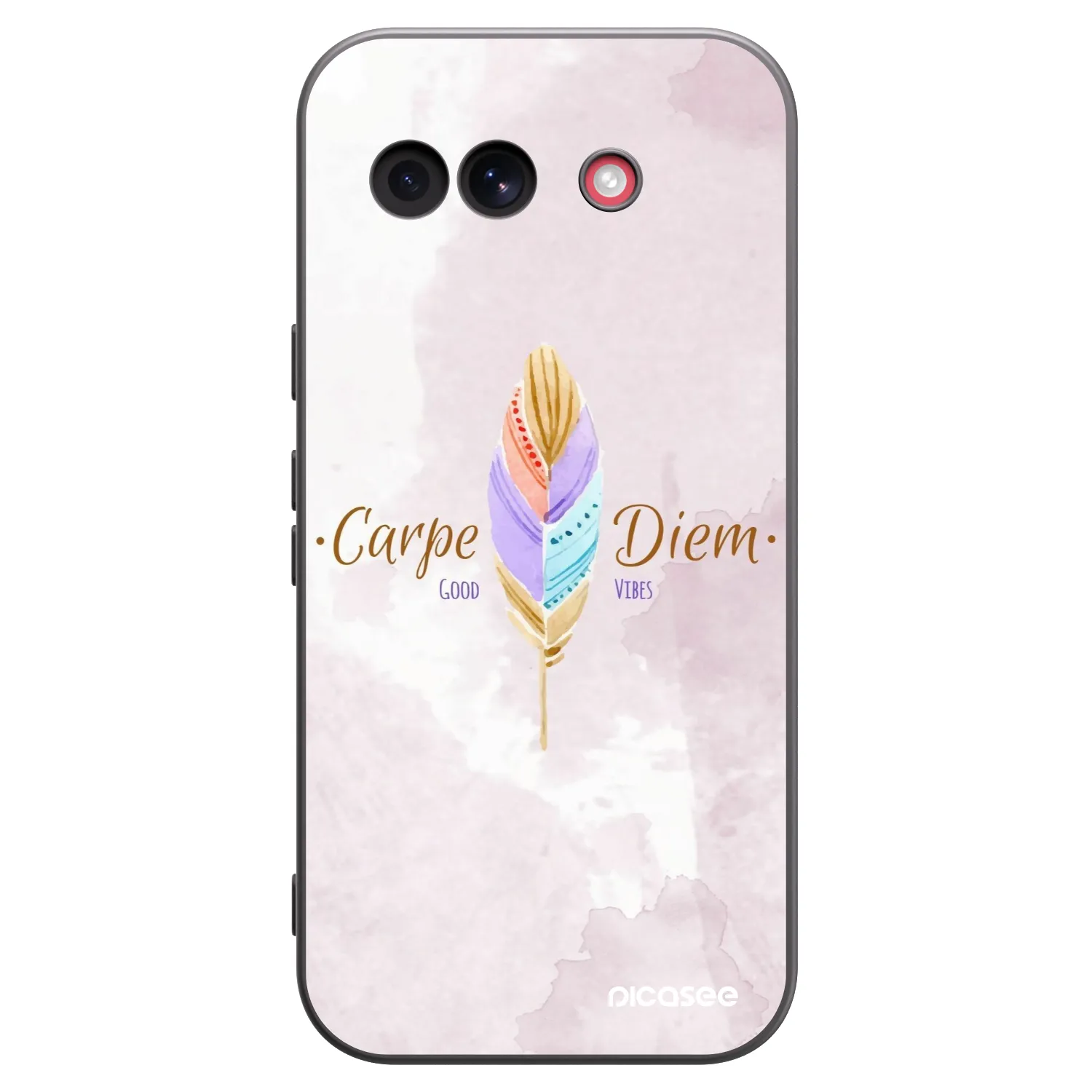 Picasee silikonowe czarne etui na Google Pixel 10a - Carpe Diem