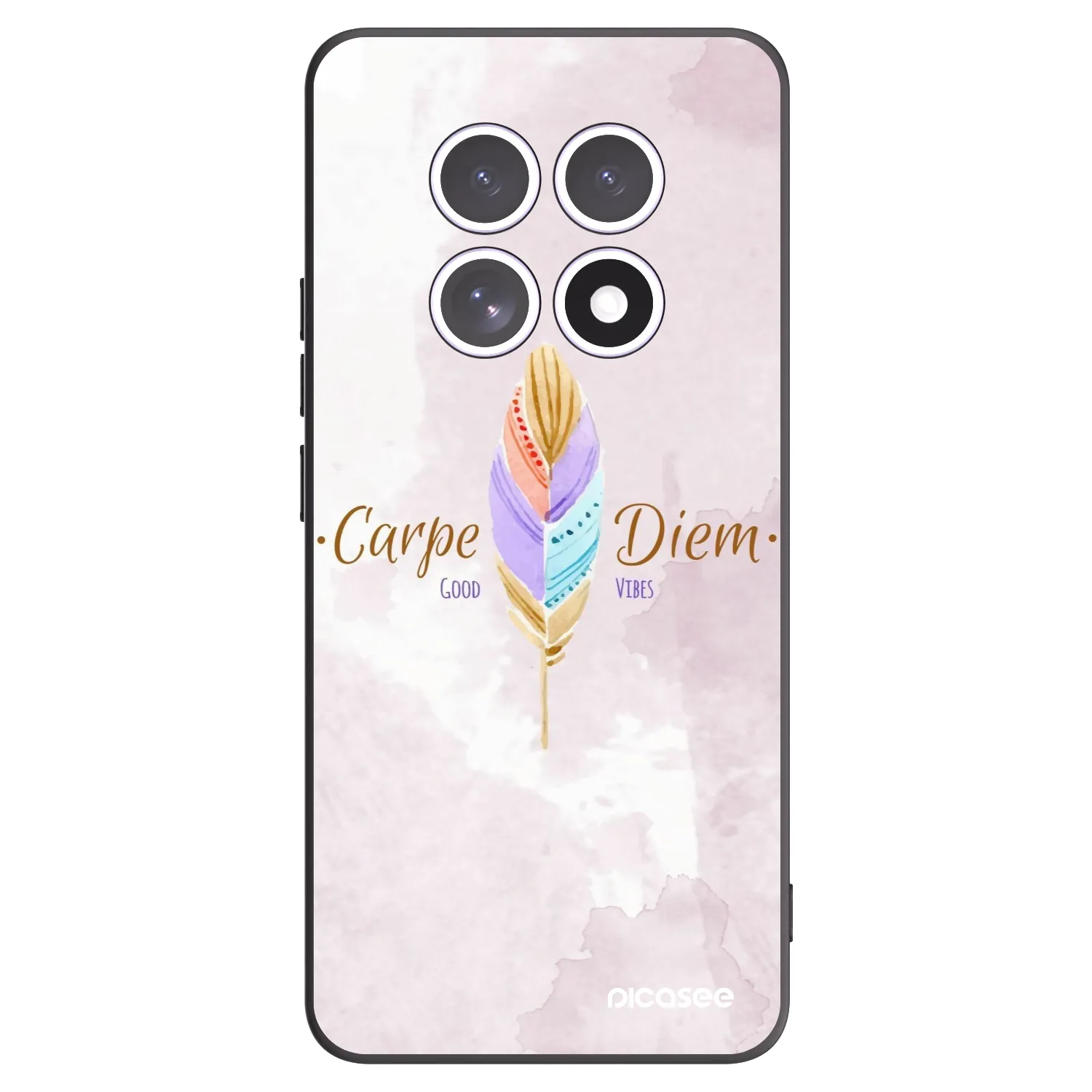 Picasee silikonowe czarne etui na Xiaomi Redmi Note 15 5G - Carpe Diem