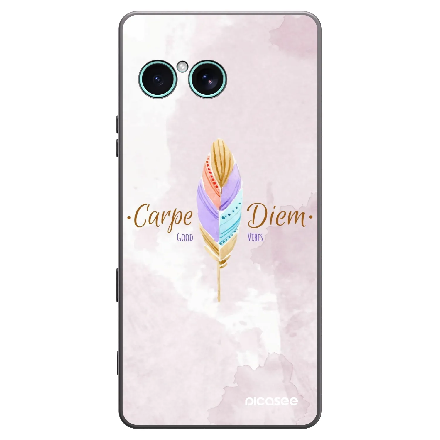 Picasee silikonowe czarne etui na Sony Xperia 10 VII - Carpe Diem