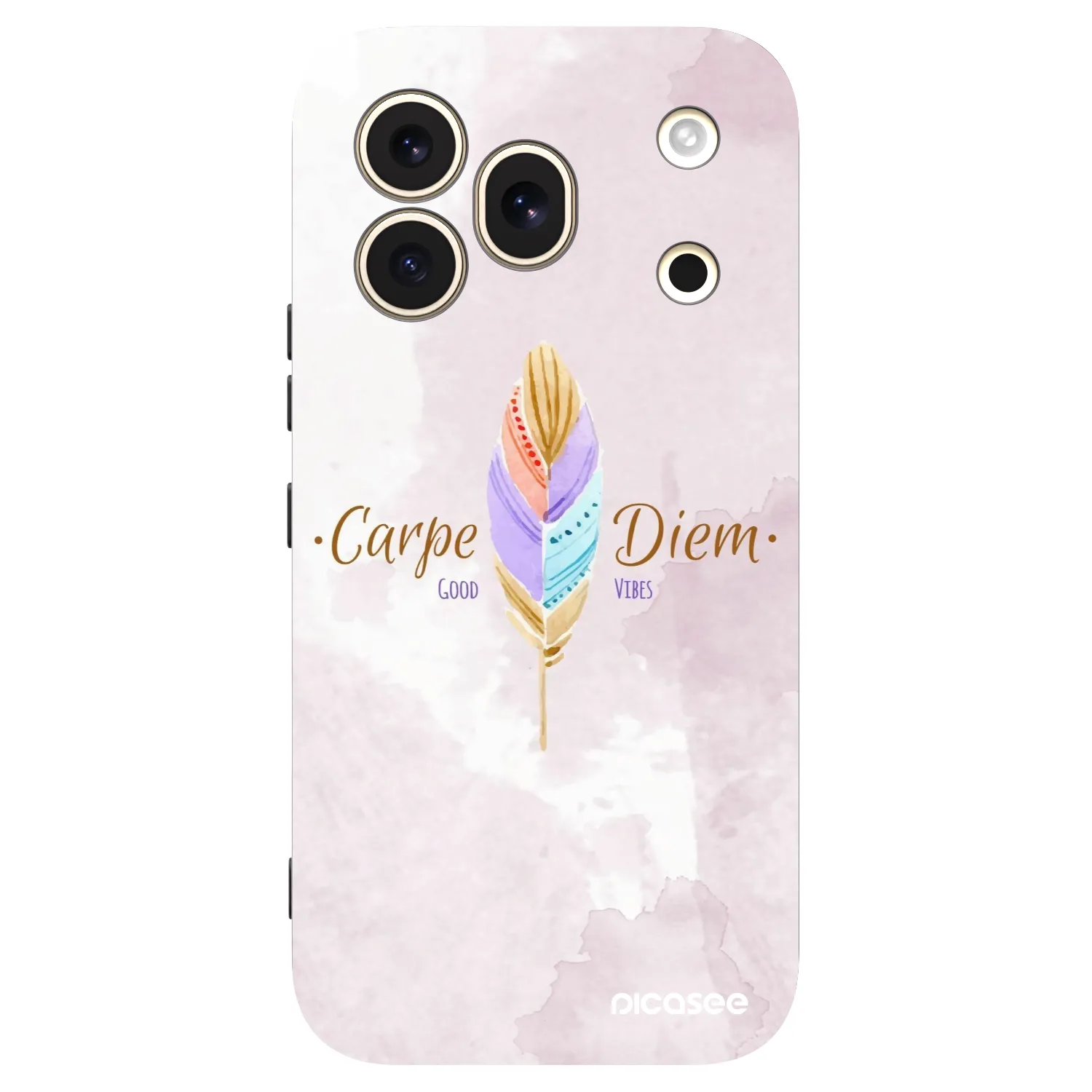 Picasee silikonowe czarne etui na Honor 600 Pro - Carpe Diem
