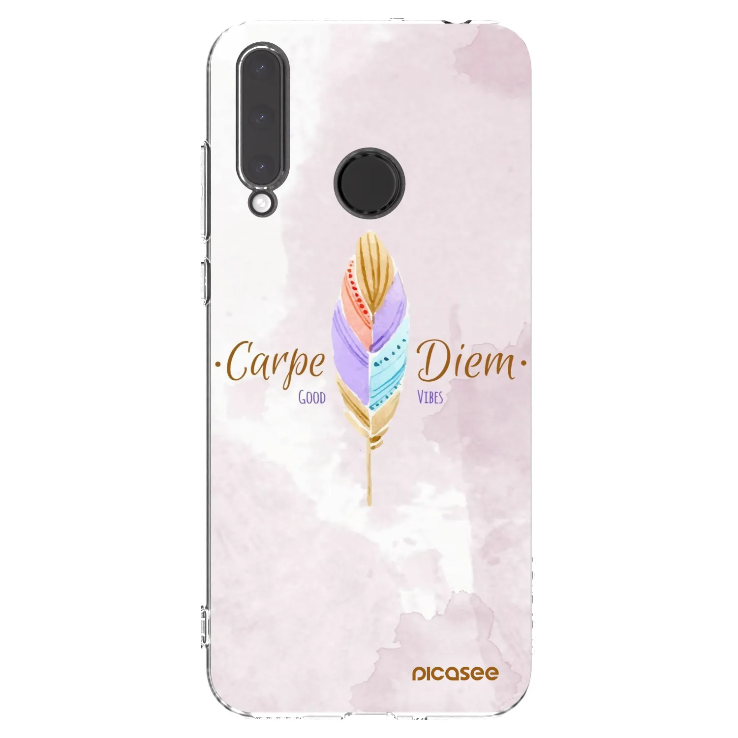 Picasee silikonowe przeźroczyste etui na Honor 20 Lite - Carpe Diem