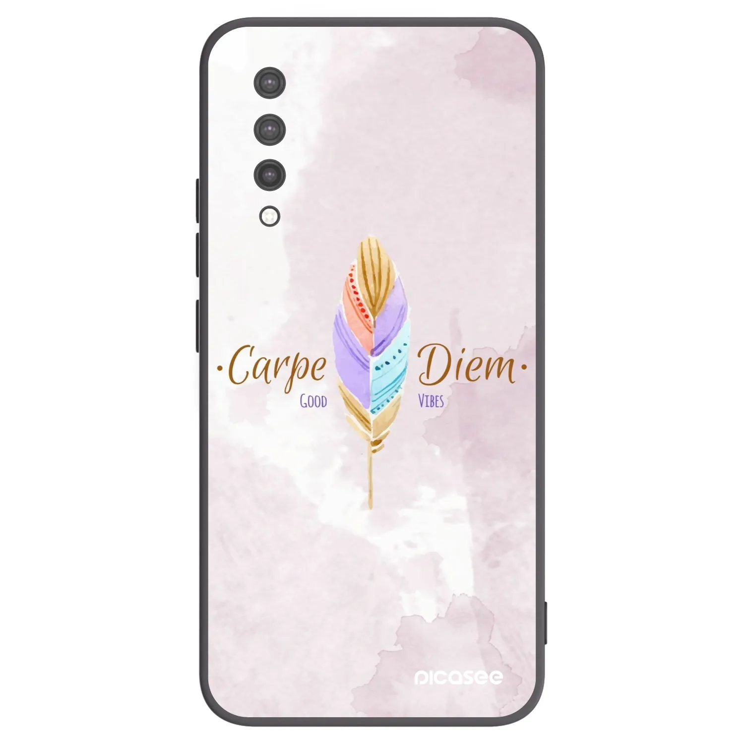 Picasee silikonowe czarne etui na Xiaomi Mi 9 Lite - Carpe Diem
