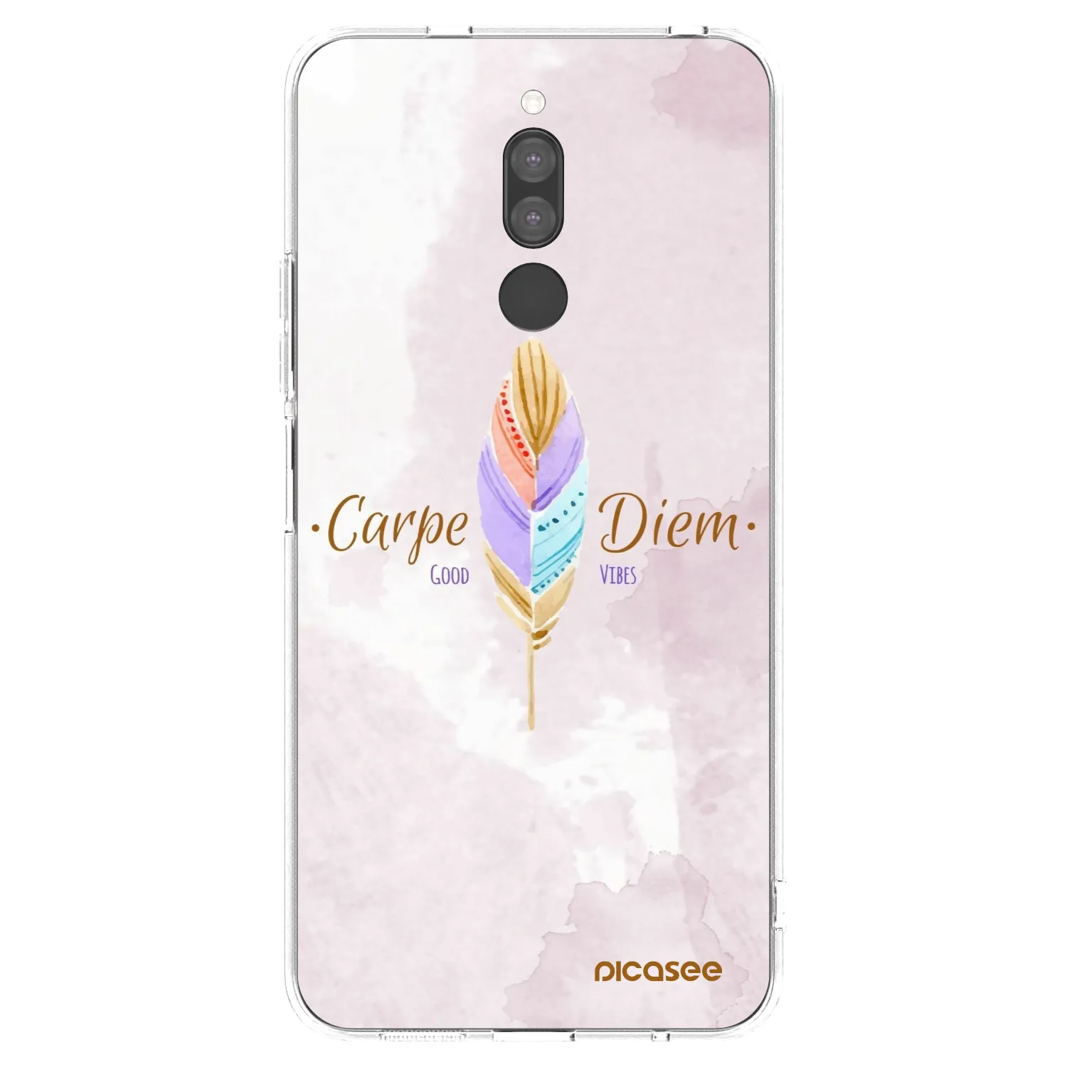 Picasee silikonowe przeźroczyste etui na Xiaomi Redmi 8 - Carpe Diem