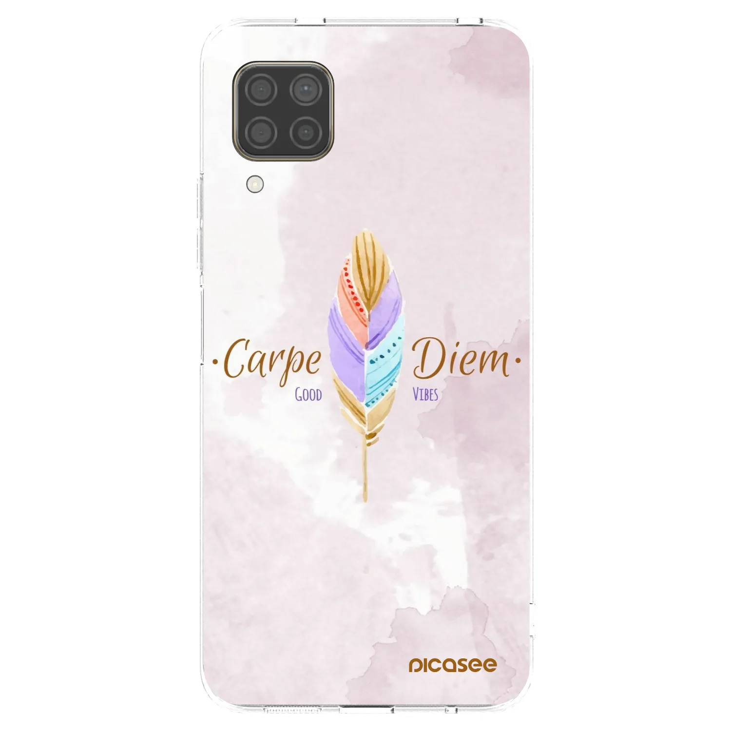 Picasee silikonowe przeźroczyste etui na Huawei P40 Lite - Carpe Diem