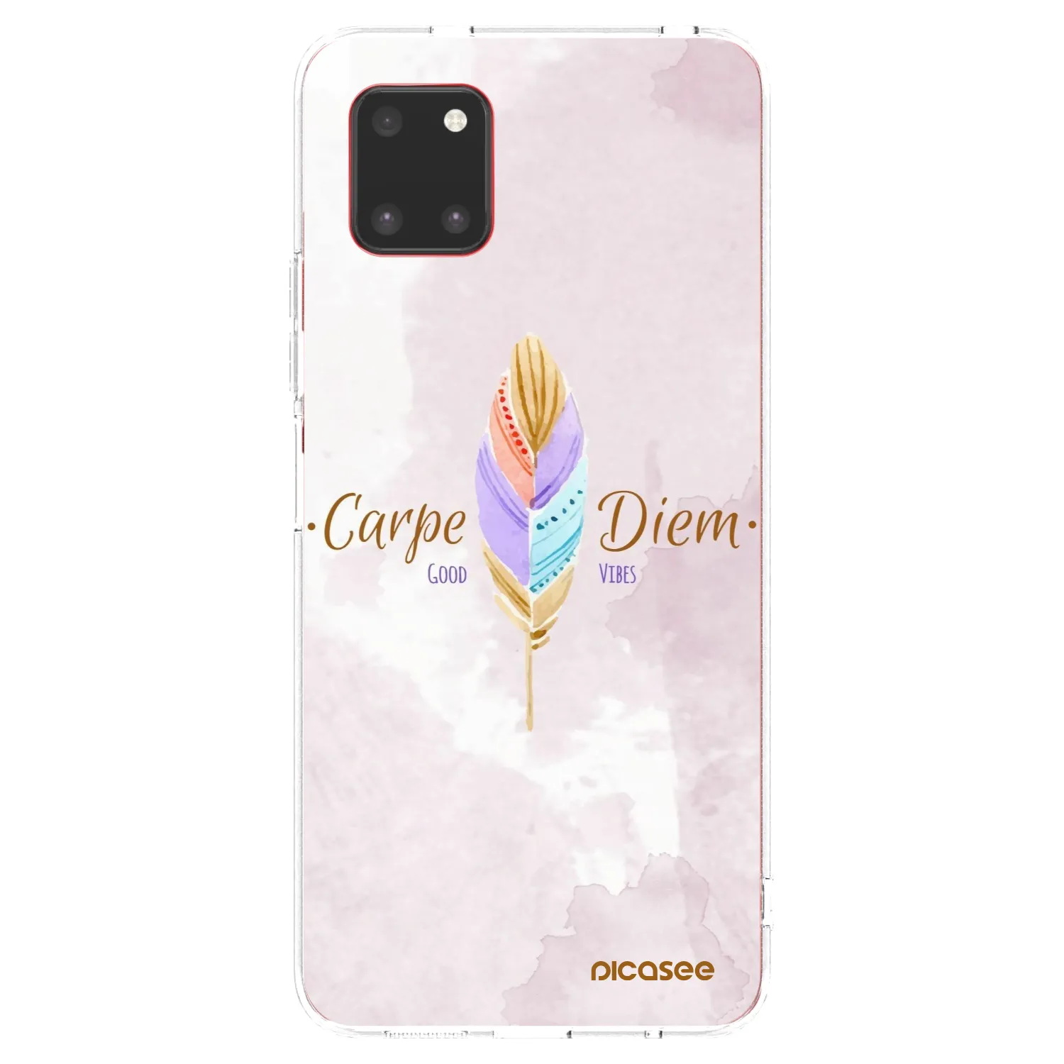 Picasee silikonowe przeźroczyste etui na Samsung Galaxy Note 10 Lite N770F - Carpe Diem