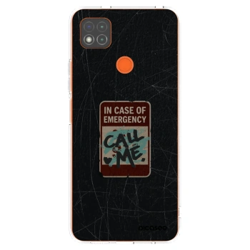 Picasee silikonowe przeźroczyste etui na Xiaomi Redmi 9C - EMERGENCY