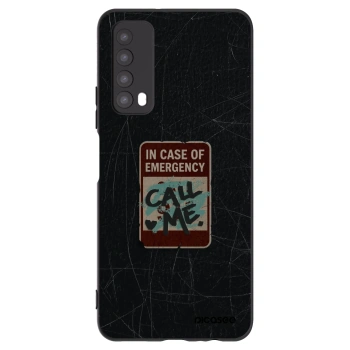 Picasee silikonowe czarne etui na Huawei P Smart 2021 - EMERGENCY