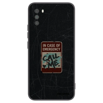 Picasee silikonowe czarne etui na Xiaomi Poco M3 - EMERGENCY