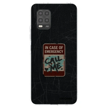 Picasee silikonowe przeźroczyste etui na Xiaomi Mi 10 Lite - EMERGENCY