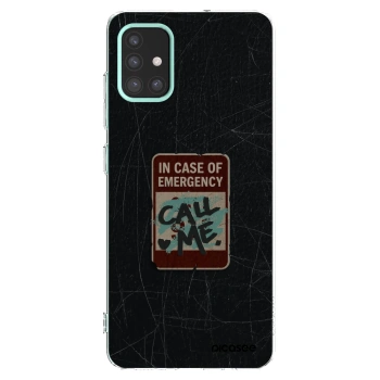 Picasee silikonowe przeźroczyste etui na Samsung Galaxy M31s - EMERGENCY