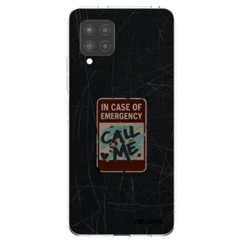 Picasee silikonowe przeźroczyste etui na Samsung Galaxy A42 A426B - EMERGENCY