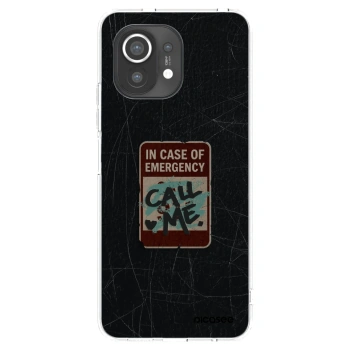 Picasee silikonowe przeźroczyste etui na Xiaomi Mi 11 - EMERGENCY
