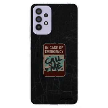 Picasee silikonowe przeźroczyste etui na Samsung Galaxy A32 4G SM-A325F - EMERGENCY