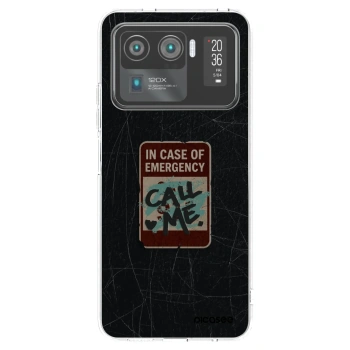 Picasee silikonowe przeźroczyste etui na Xiaomi Mi 11 Ultra - EMERGENCY