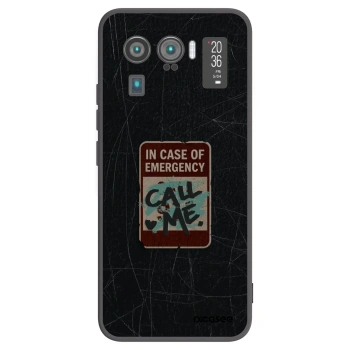 Picasee silikonowe czarne etui na Xiaomi Mi 11 Ultra - EMERGENCY