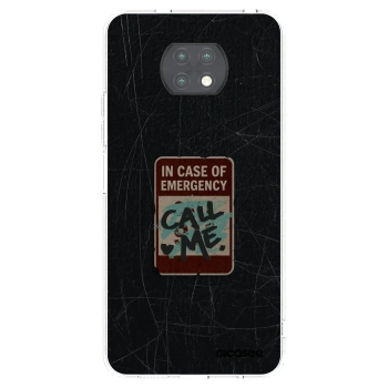 Picasee silikonowe przeźroczyste etui na Xiaomi Redmi Note 9T - EMERGENCY