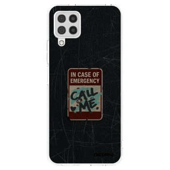 Picasee silikonowe przeźroczyste etui na Samsung Galaxy A22 A225F 4G - EMERGENCY