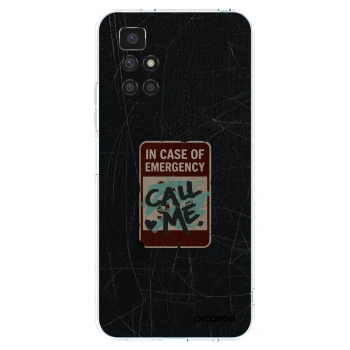 Picasee silikonowe przeźroczyste etui na Xiaomi Redmi 10 - EMERGENCY