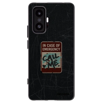 Picasee silikonowe czarne etui na Xiaomi 11T Pro - EMERGENCY