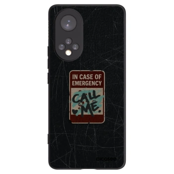 Picasee silikonowe czarne etui na Huawei Nova 9 - EMERGENCY