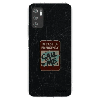 Picasee silikonowe przeźroczyste etui na Xiaomi Poco M3 Pro 5G - EMERGENCY