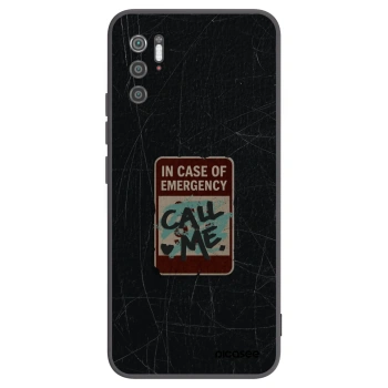 Picasee silikonowe czarne etui na Xiaomi Poco M3 Pro 5G - EMERGENCY