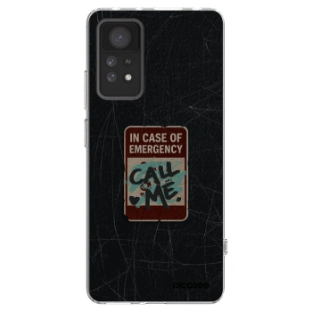 Picasee silikonowe przeźroczyste etui na Xiaomi Redmi Note 11 Pro 5G - EMERGENCY