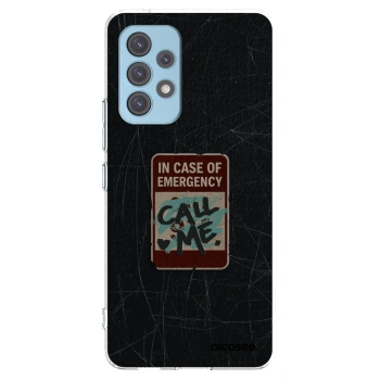 Picasee silikonowe przeźroczyste etui na Samsung Galaxy A53 5G A536 - EMERGENCY