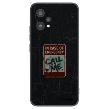 Picasee silikonowe czarne etui na Realme 9 Pro 5G - EMERGENCY