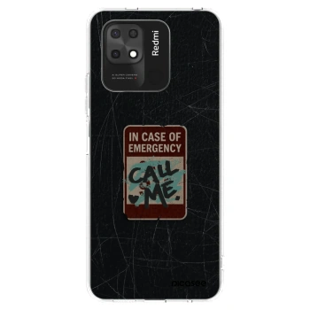Picasee silikonowe przeźroczyste etui na Xiaomi Redmi 10C - EMERGENCY