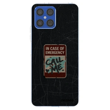 Picasee silikonowe przeźroczyste etui na Honor X8 4G - EMERGENCY