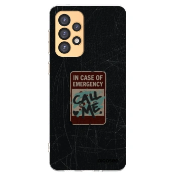 Picasee silikonowe przeźroczyste etui na Samsung Galaxy A33 5G A336 - EMERGENCY