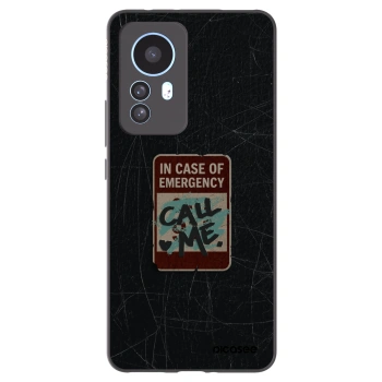 Picasee silikonowe czarne etui na Xiaomi 12T Pro - EMERGENCY