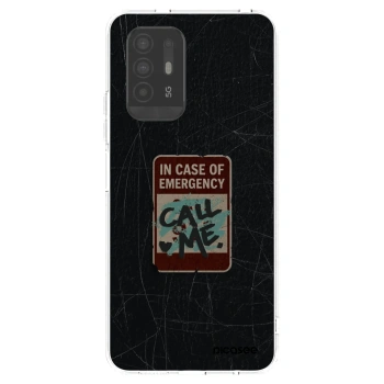 Picasee silikonowe przeźroczyste etui na OPPO A94 5G - EMERGENCY