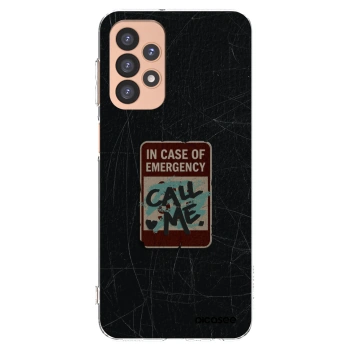 Picasee silikonowe przeźroczyste etui na Samsung Galaxy A23 A236B 5G - EMERGENCY
